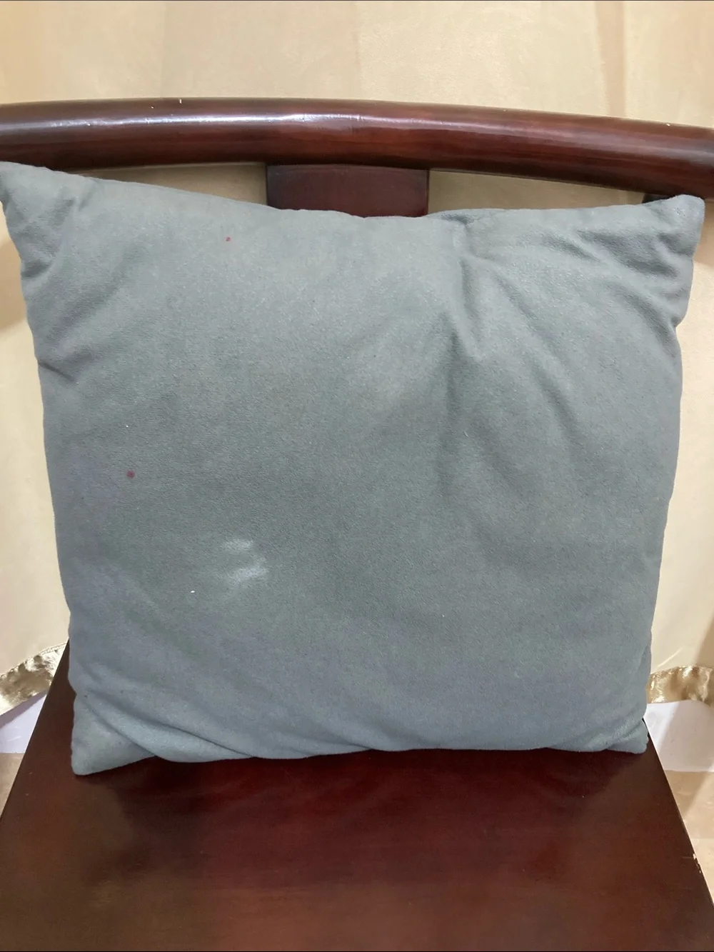 Soft Gray Chair Cushion Pillow - Neutral Home Bedding